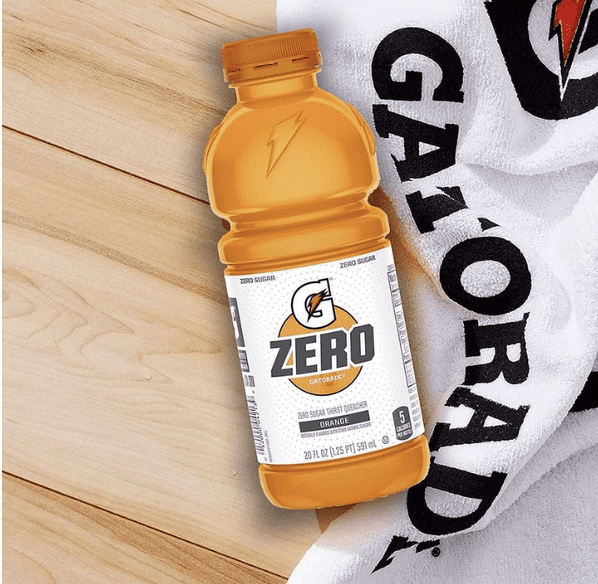 Gatorade Zero Sugar Thirst Quencher, Orange, 20 Fl Oz Bottles, 10 Pack, 20 fl oz Bottles, Electrolytes for Rehydration, Drinks, Zero, Sport Drink, Bottle