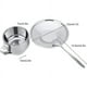 thumbnail image 2 of Juego de tazas de café de acero inoxidable con aislamiento de doble pared y cuchara para platillo., 2 of 5