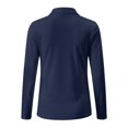 thumbnail image 5 of Jeiento Women's Golf Shirts, Moisture Wicking Paw Flag Athletic Tops, Long Sleeve V Neck Sun Protection Apparel for Daily Sports, 5 of 7