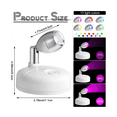 thumbnail image 4 of Foco LED RGB de 6 piezas con control remoto, foco de 13 colores, luces que funcionan con batería para pasillos, obras de arte y armarios, color negro, 4 of 7