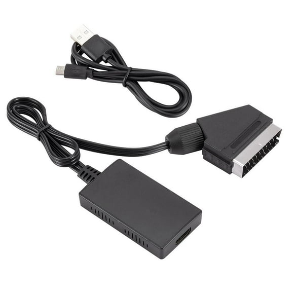 Scart For Adapter Converter [Yuexinghui] IP Processed ZH Scart To  Converter Upgrade Version With Cable Scart To  Scart To  High-definition Adapter Black