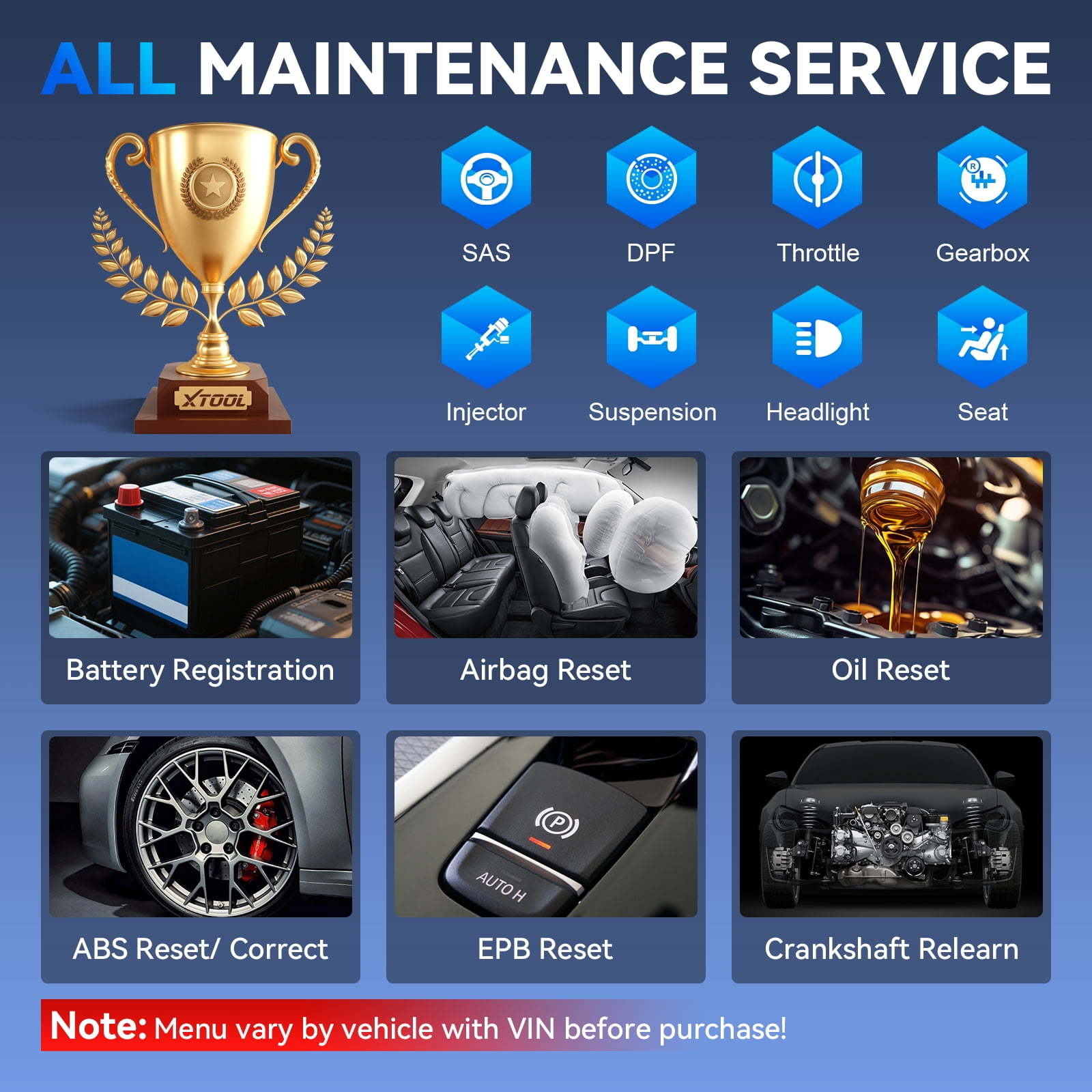 XTOOL IP500 OBD2 Scanner for BMW, Full Systems Bidirectional Scan Tool with ECU Cod-ing, Battery Registration Tool, All Services, Lifetime Free Update