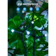 thumbnail image 4 of D.FAMILY 2 Pack Solar Christmas Lights, 98Ft 300 LED Outdoor Waterproof String Lights with 8 Modes for Patio, 4 of 10