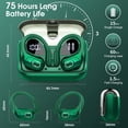 thumbnail image 2 of Auriculares inalámbricos Aptkdoe 75hrs Bluetooth 5.4 Headphone Sport, 2 of 7