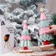 thumbnail image 4 of Redeco, nuevo diseño, bonito árbol de Navidad rosa, artesanías de resina, Adornos de árbol de Navidad de resina para regalos, decoración del hogar, 4 of 4