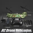 thumbnail image 7 of ‌B-Qtech Chinook RC Helicopter with Camera, Twin-Propeller‌m, 1-Key Fly, Army Toy for Boys, 7 of 7