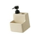 thumbnail image 3 of Dispensador de jabón con soporte para esponja, cocina, recargable, dispensador de jabón para platos, esponja Beige, 3 of 8