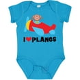 thumbnail image 3 of Inktastic Airplane I Love Planes Boys Baby Bodysuit, 3 of 5