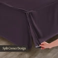thumbnail image 5 of SGI Bedding 10 Inch Pleated Bed Skirt | Microfiber Bed Skirt | Fade Resistant, Wrinkle Free, Anti-static, Decorative, Extra Storage Space, Clutter-Free | Full, Plum, 5 of 8