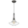 thumbnail image 2 of CHLOE Leah Transitional 1 Light Rubbed Bronze Ceiling Mini Pendant 10" Wide, 2 of 4