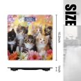 thumbnail image 2 of High Precision Body Weight Scale Smart Bathroom Scales with Large LCD Display(400lbs),Decorative for Bedroom-Group Of Adorable Kittens Surrounded By Flowers, 2 of 4