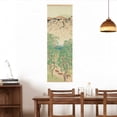 thumbnail image 2 of Retro Japanese River Landscape Scroll Canvas Wall Art Poster, Wall Art Hanging Kit Poster Framed with Wood Hanger for Bedroom Living Room Office Decor, 2 of 5