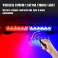 thumbnail image 4 of Car Strong Magnetic Flash Light, Car Strong Magnetic Flash Light Remote Control with 9 Modes 6 High Intensity Led, IP66 Waterproof Wireless Remote Strobe Lights for Trucks (Yellow), 4 of 9