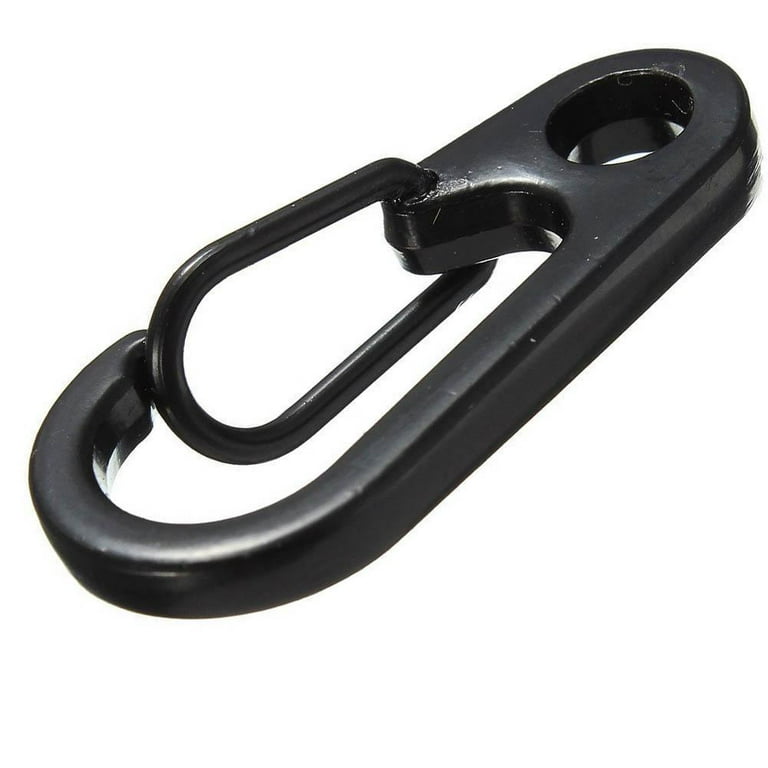 1X Mini Buckles Snap Spring Clip Hook Carabiner Tool Black Best Holder Key  new I4Y0 