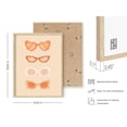 thumbnail image 3 of HAUS AND HUES Sunglasses Art Peach Aesthetic Wall Decor - Fashion Wall Decor and Boho Room Decor for Bedroom Aesthetic Travel Poster Hawaii Surfer Room Decor (Peach Glasses, 12x16 Beige Framed), 3 of 6