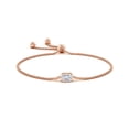 thumbnail image 2 of ANGARA IGI Certified Lab Grown 1.17 Ct Horizontally Set Diamond Bolo Bracelet for Women in 14K Rose Gold (Size-7x5mm| Color-F-G| Clarity-VS) | Anniversary, Jewelry Gift for Women | Diamond Bracelet, 2 of 6