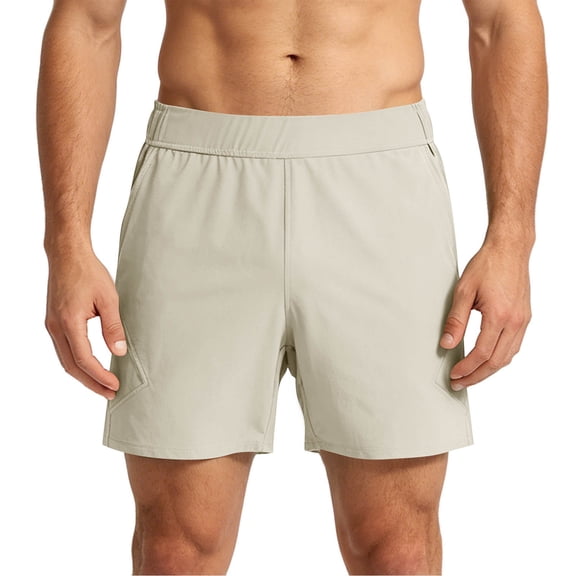 DayScoop Mens Solid-Color Shorts Casual Shorts Summer Fashion Elastic Waist Outdoor Sports Pocket Short Pants