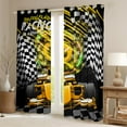 thumbnail image 2 of Erosebridal Sport Car Curtains and Drapes (42Wx90L),Buffalo Plaid Curtains Pack of 2 (42Wx90L),Extreme Sport Black Out Curtains,Car Room Decorative, 2 of 6