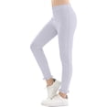 thumbnail image 2 of ITSAME Girls Ribbed Leggings Slim Fit High Waist Ruffle Casual Athletic Pants for Kids Purple Size 5T, 2 of 7