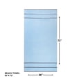 thumbnail image 2 of Mainstays Patriotic Cotton Blend Cabana Beach Towel, 36 x 72 in, Light Blue, 2 of 7