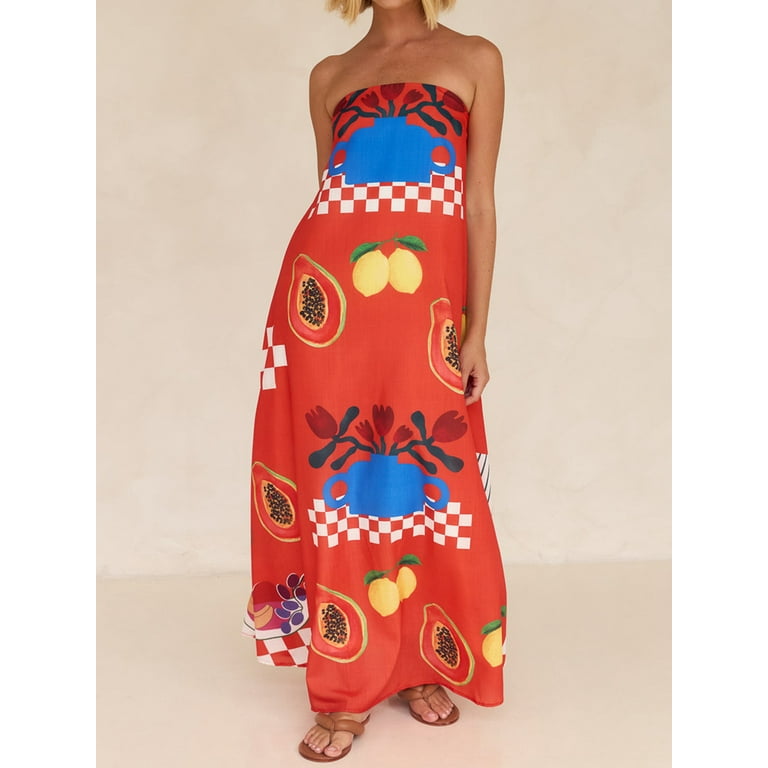 cotton maxi white dress White Printed Cotton Maxi Dress