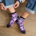 thumbnail image 3 of Pofeuu Skull rainbow mushroom colorful Print 30cm Socks, Adult Running Hiking Socks for Youth and Adult, 3 of 7