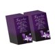 thumbnail image 5 of 50 tarjetas de condolencia con mensajes emotivos "Siempre en nuestros corazones" (Centro de mesa) violeta, 5 of 9