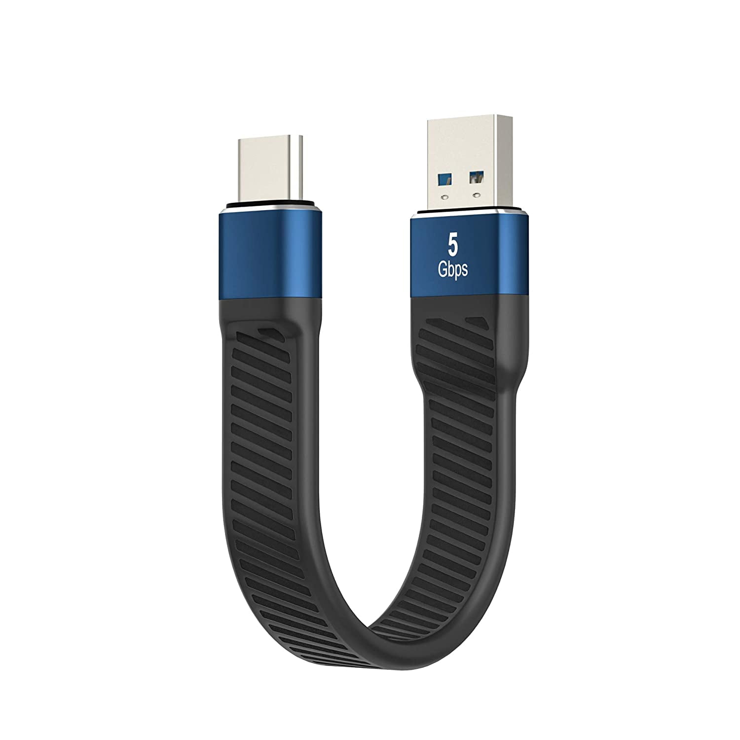 data Rekvisitter Norm Short USB Type C Cable 0.45ft, Premium FPC Portable Flat USB A to USB C  Cable, USB 3.1 5Gbps 3A Quick Charge - Walmart.com