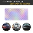 thumbnail image 5 of Zufioo Fish Scale1 Print Car Aluminum Front License Plate, 12x6 Inch Decorative Personalized Car License Plate Car Accessories, 5 of 8