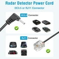 thumbnail image 5 of Radar Detector Power Cord Adapter,(3Pin Type-E)Compatible with Volvo Polestar2,XC40/60/70/90 and More with Auto Dimming Rearview Mirror,RJ11 DC3.5 Radar Detectors Charger Cable,Clean Install., 5 of 9
