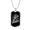 Military Chain (Gold), variant on My Assets Are Encrypted Crypto Dog Tag Necklace Stainless Steel 24" Chain Silver Tone or Gold Tone