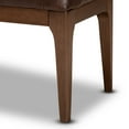 thumbnail image 3 of Baxton Studio Walsh Upholstered Bench, Dark Brown and Walnut Brown, 3 of 6