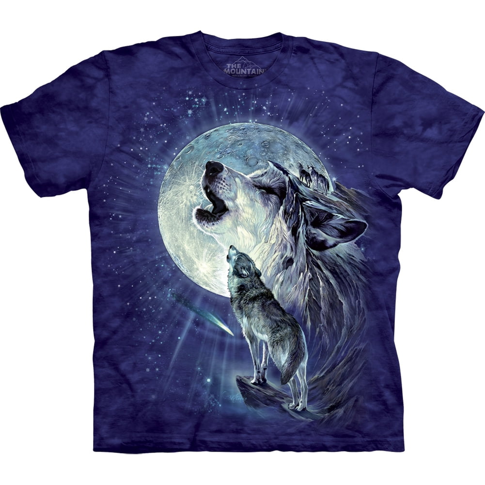 Effect - Wolf Duo Howling At Moon T-Shirt - Medium - Walmart.com ...