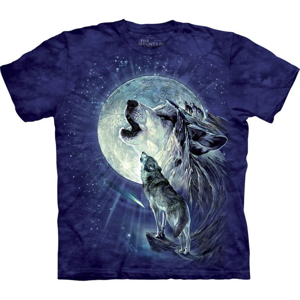Top 95+ Wallpaper Wolf Howling At The Moon T Shirt Completed