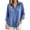 Blue, variant on Maplenight Womens Henley Shirts Collared Long Sleeve Half Button Blouses Breathable Relaxed Fit Summer Casual Tops