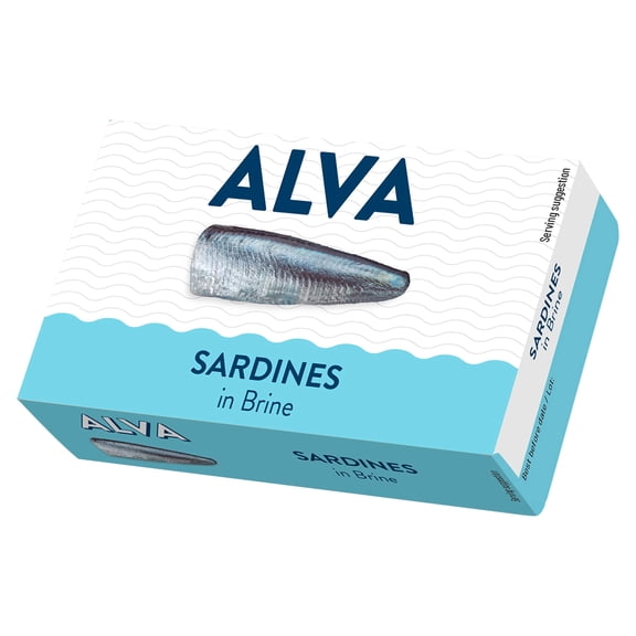 Alva Sardines in Brine 120g, Imported from Britain