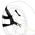 thumbnail image 4 of Porotmotor Motorcycle Rear Wheel Tie Down Strap Transport Strap in Black, 4 of 9