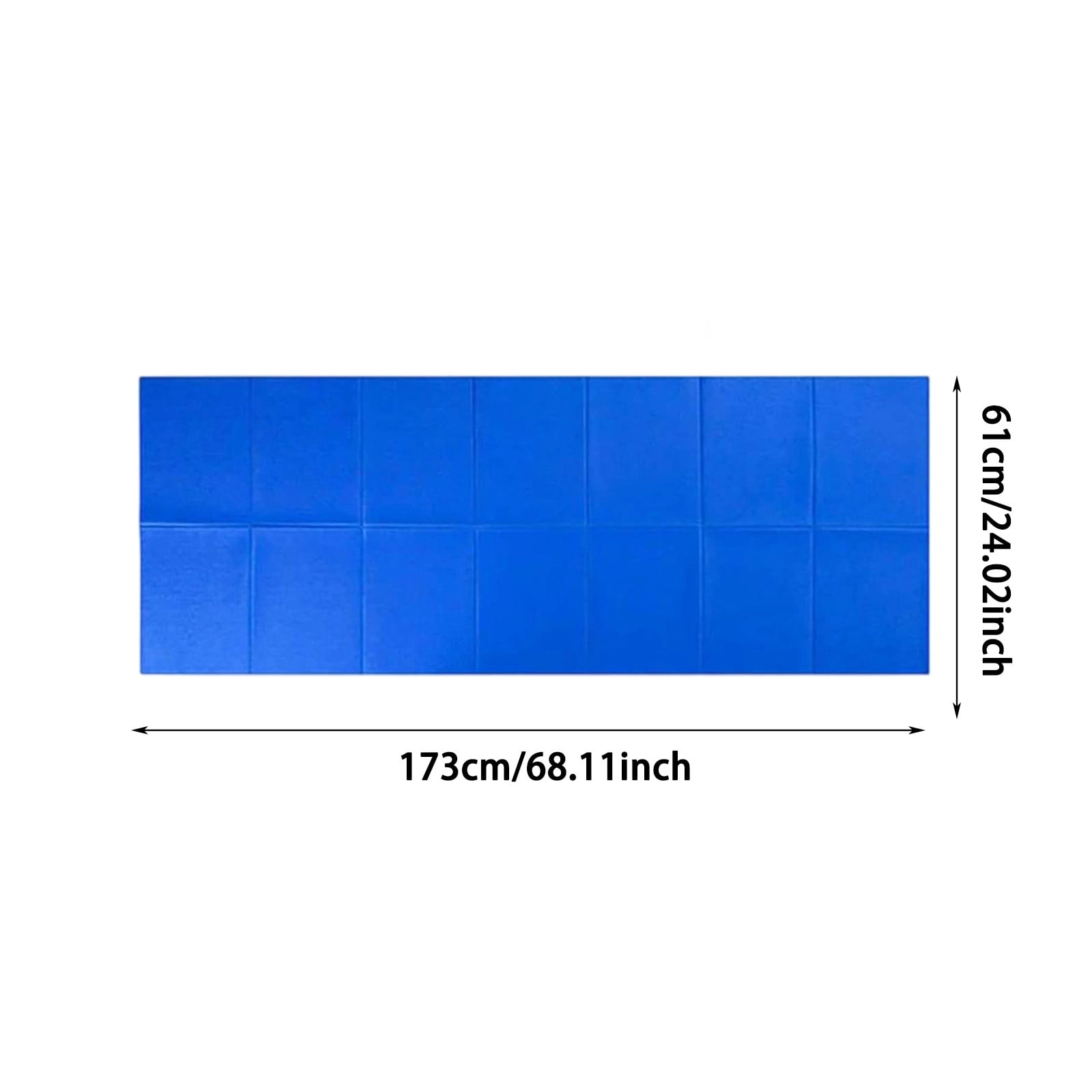 Indoor Outdoor Fitness Mat Yoga Mat Gymnastics Tumbling Mat Material 6mm Thick Folding Non Sweat Proof for Home Gym Playroom Backyard Purple