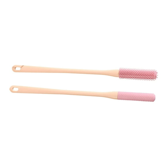 Maytalsory 2 Pieces Toe Cleaning Brush 40cm Foot can also be used Scrubber for Men and Women Senior Foot Pink