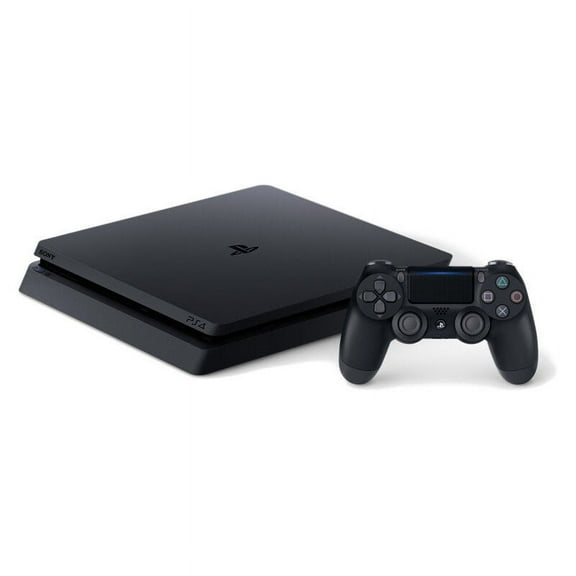 Restored Sony Playstation 4 Slim Black (500GB) Free Controller (Refurbished)