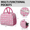 thumbnail image 6 of Womens Pink Bows and Baseballs Pattern Lunch Box for Work,Insulated Lunch Bag for Women,Loncheras Para Mujer,Leakproof Adult Lunch Bag for Work,Beach,Travel,Picnic,Camping, 6 of 7