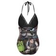 thumbnail image 6 of The Real Ghostbusters Women's Swimwear Strap One Piece Backless Tummy Control V Neck Swimsuit Summer Beach Vacation Bathing Suit, 6 of 7