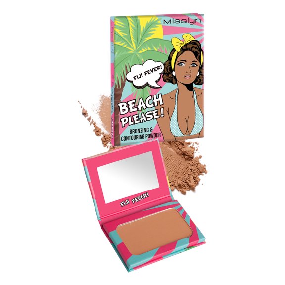 Misslyn Bronzer Contour Powder Natural Makeup #60, Sunlight Balance Color Longwear Facial Correcting Powder, 0.21 oz