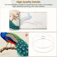 thumbnail image 4 of Lampshades 2 Pack Colorful Peacock Perched Branch Pink Flowers Greenery 13"x13"x10" Light Shade for Table Lamps Floor Lamp Shades Lampshade Replacement Easy Assembly, 4 of 8