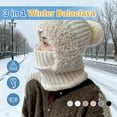 thumbnail image 2 of 3 in 1 Beanie Hat For Women, Upgrade 3 in 1 Beanie Hat with Scarf and Mask, Fall Winter Warm Knitted Ski Scarf and Mask Set, 2 of 9
