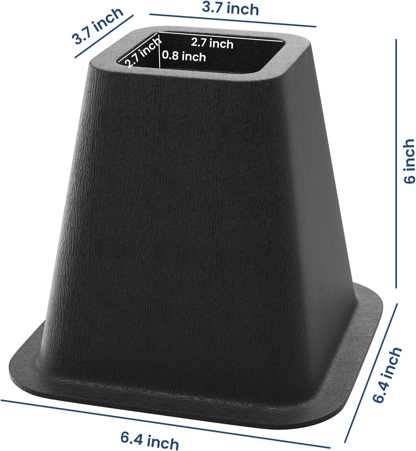 6 Inch Dehumidifier Risers - Heavy Duty Dehumidifier Lift Risers, Support Up to 2200 Lbs Dehumidifier Risers 4 Pieces, Black
