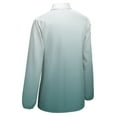thumbnail image 5 of Blue And White Gradient Long Sleeve Blouse Woman Streetwear Casual Shirts Summer Oversize Woman Streetwear Clothing Birthday Present, 5 of 7