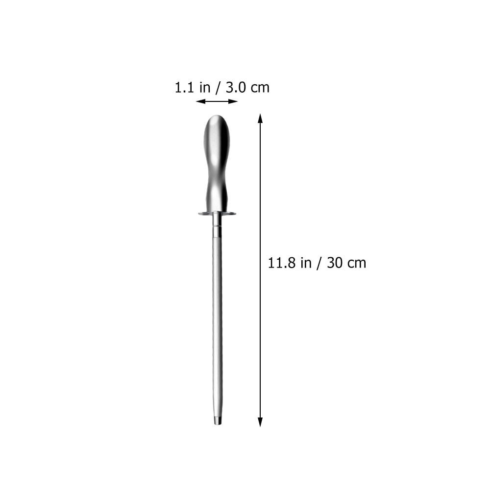 2pcs Steel Cutter Sharpening Rod Kitchen Knives Sharpener Practical Cutter Honing Rod