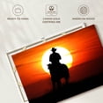 thumbnail image 6 of Elephant Stock Sunset Cowboy Wall Art - Horizontal Canvas Wall Art - Living Room Wall Decor - Our America Canvas - Orange And Black Decor - 51" x 34", 6 of 8