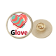 thumbnail image 1 of Broche de amor Unbranded metálico circular 2.7 cm, 1 of 3